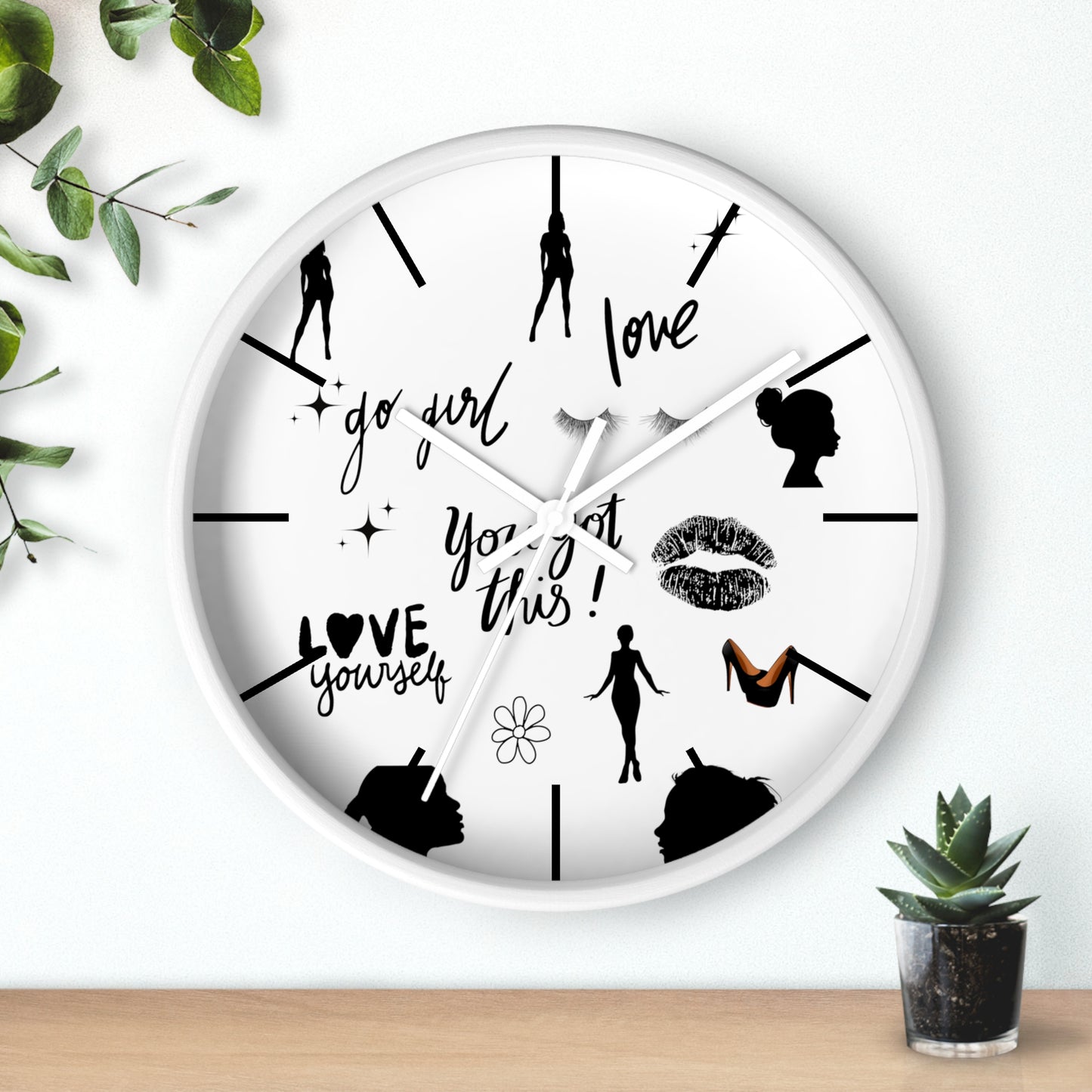Go Girl Wall Clock