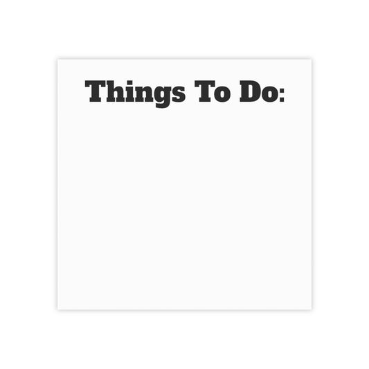 Things To Do Post-it® Note Pads
