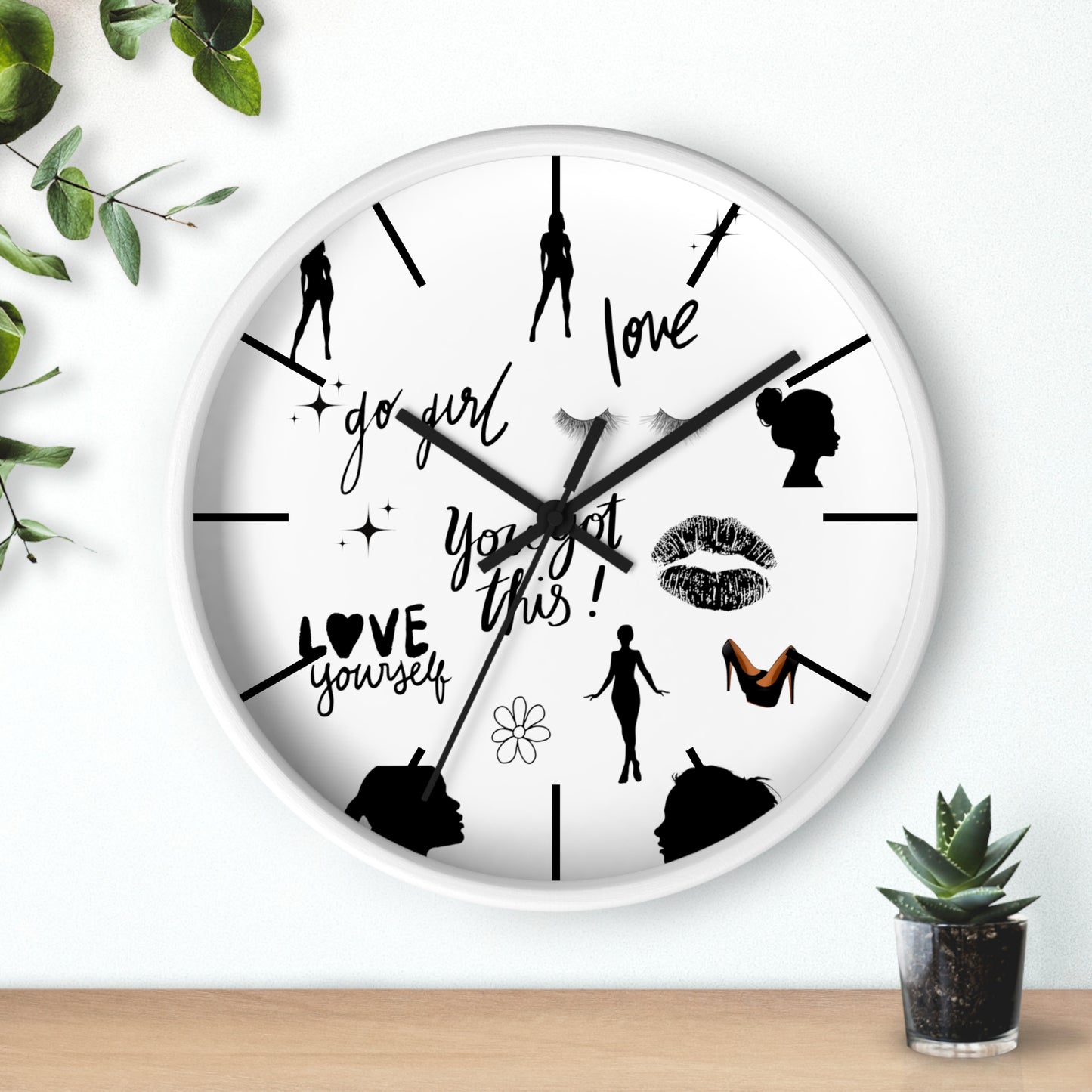 Go Girl Wall Clock