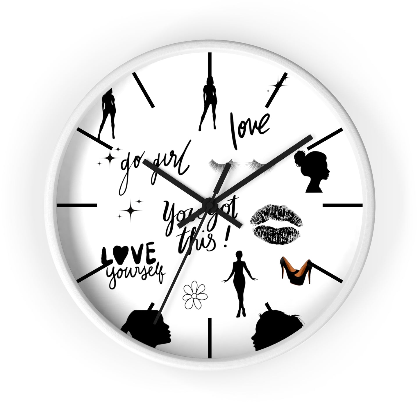 Go Girl Wall Clock