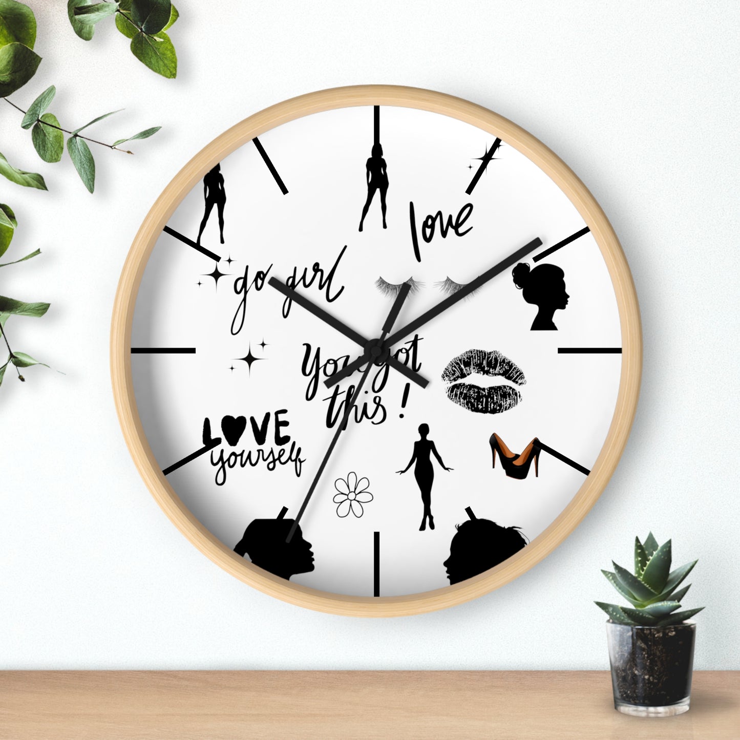 Go Girl Wall Clock