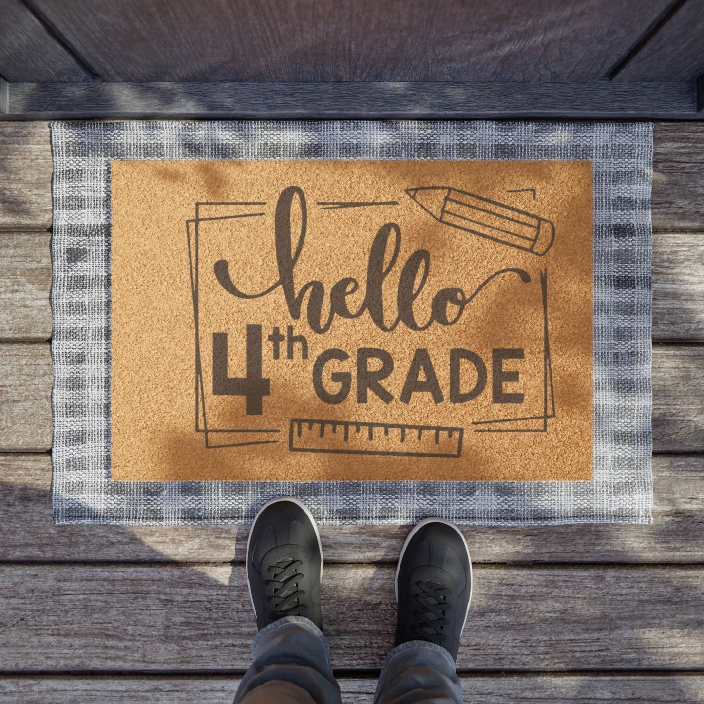 Hello 4th Grade Doormat