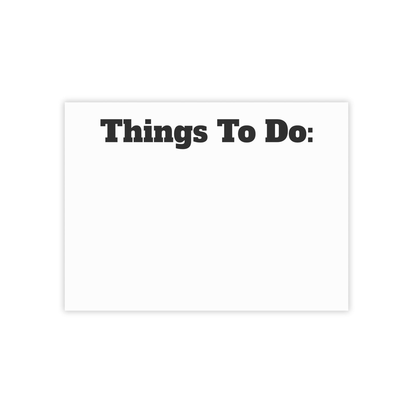 Things To Do Post-it® Note Pads