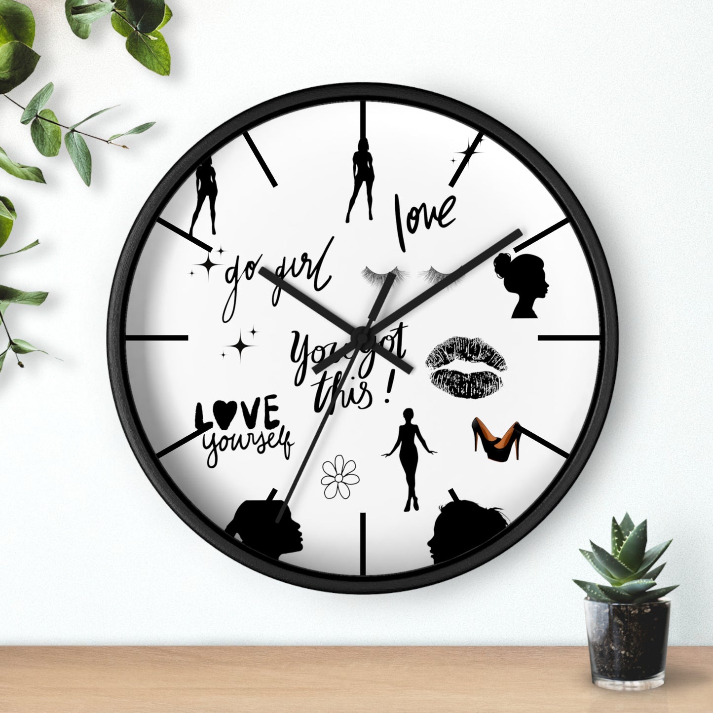 Go Girl Wall Clock