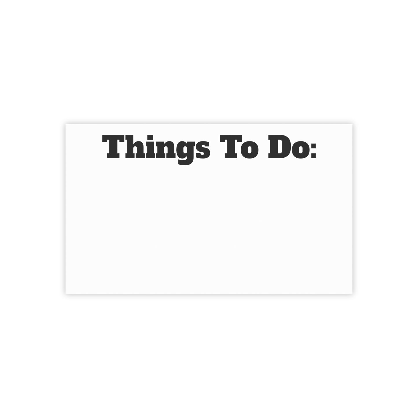 Things To Do Post-it® Note Pads