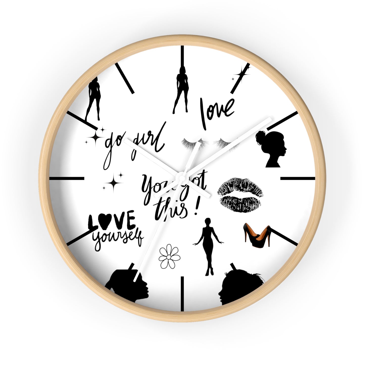 Go Girl Wall Clock