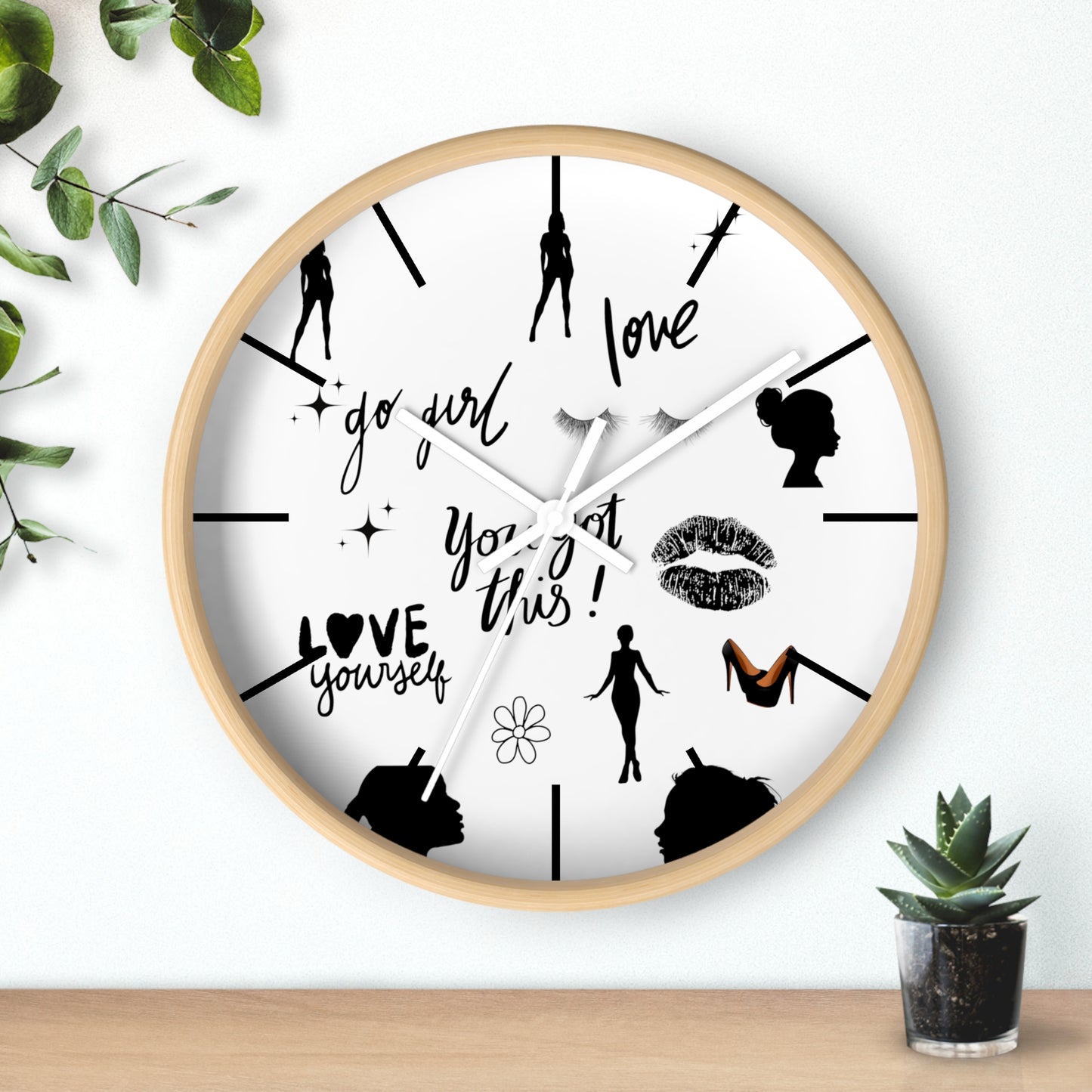 Go Girl Wall Clock